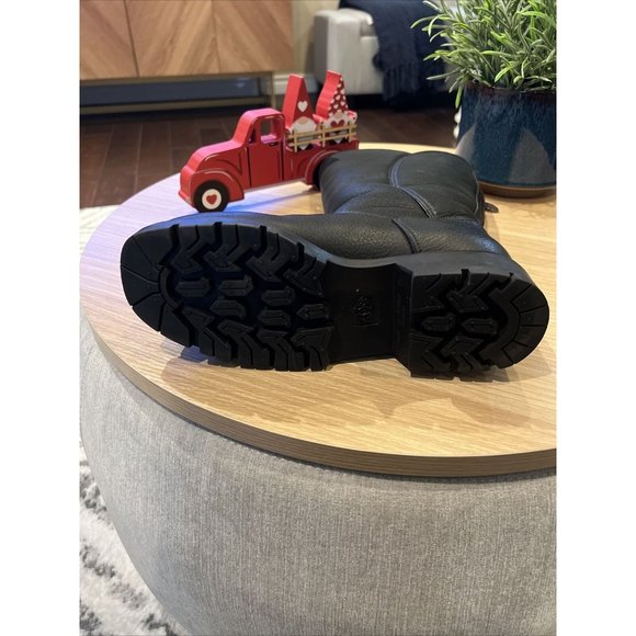 Pajar Women's Black Leather Waterproof Shearling Lined Back Zip Boots Size 7 - Picture 12 of 15